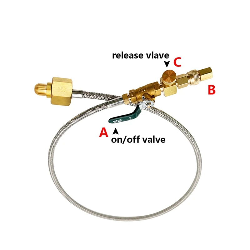 Nitrogen Bottle Filling Connector M11X1 Threaded Quick Connection Adapter G5/8 Steel Pipe Inflatable Connector