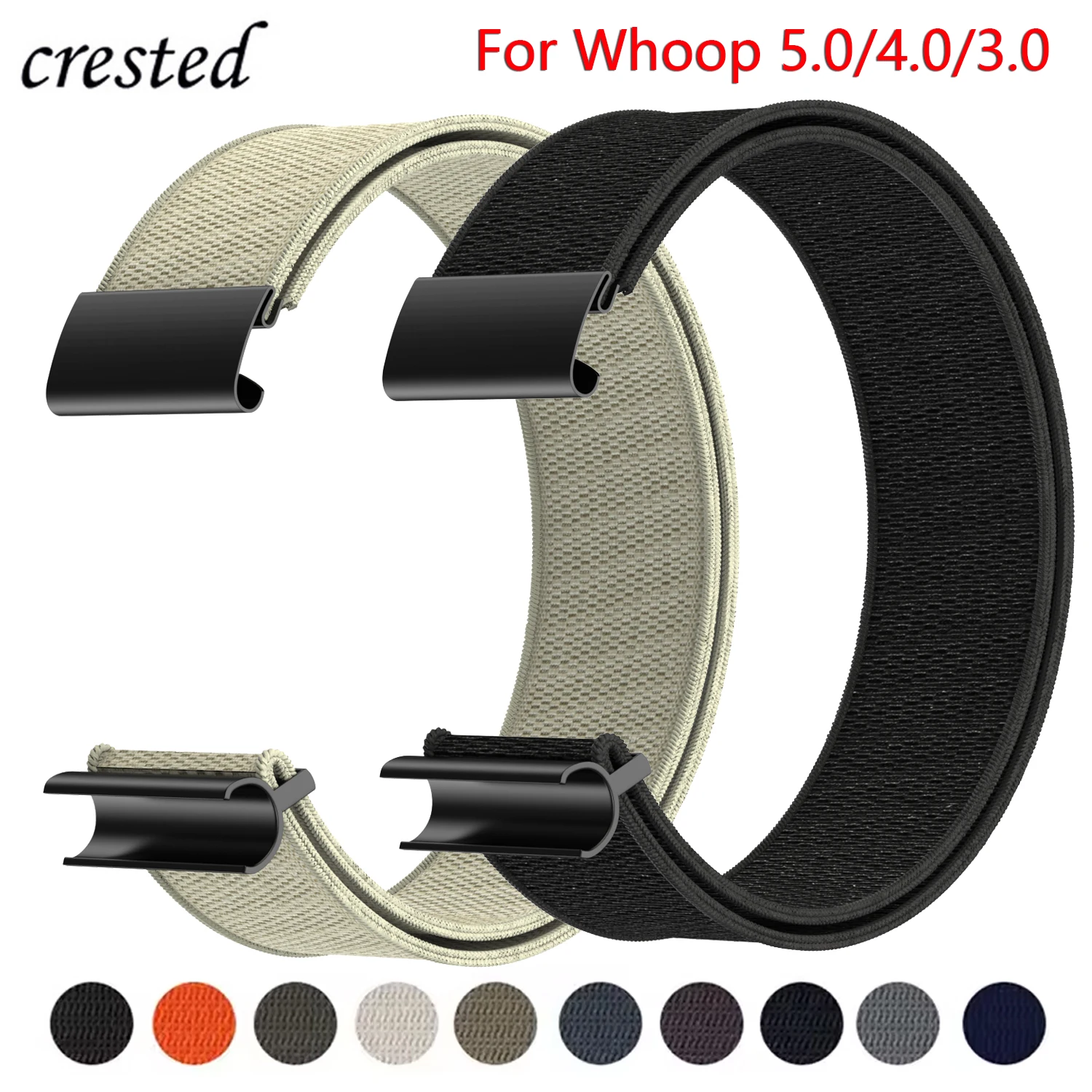 حزام نايلون لـ Whoop 5.0 4.0 3.0 الفرقة الرياضية بسط سوار ساعة كوريا حزام مرن لاستبدال العصابات Whoop 5.0 4.0 3.0