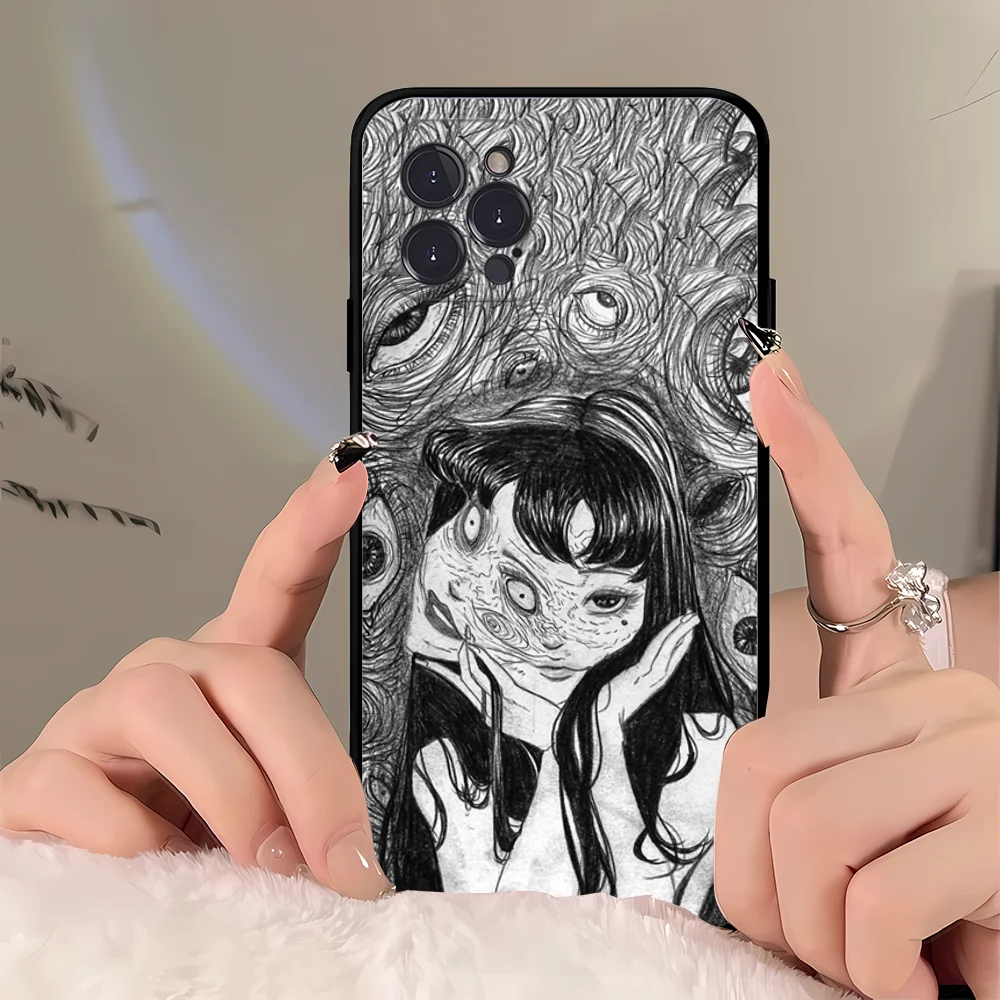 T-Tomie Phone Case For iPhone 16 15 14 11 12 13 Mini Pro XS Max Cover 6 7 8 Plus X Funda Shell