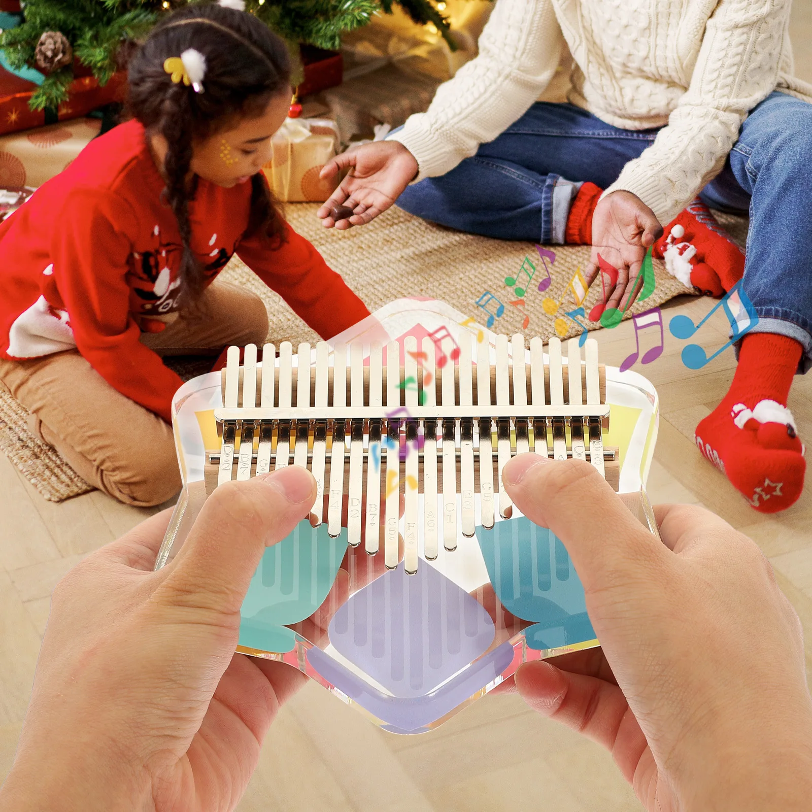 

Thumb Exquisite Craftsmanship Piano Finger for Kids Adults Colorful Creative Shape Acrylic Pianos