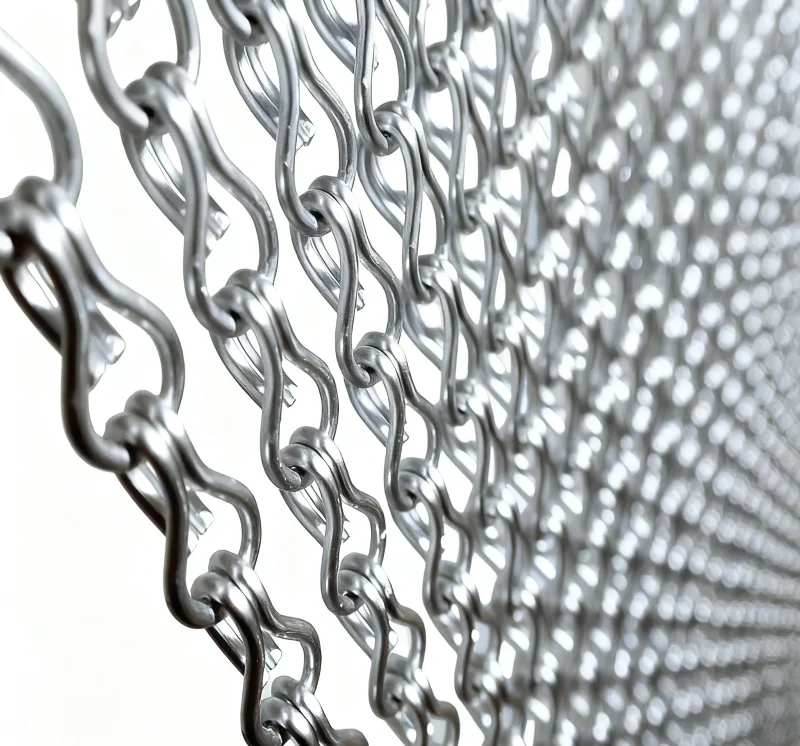 Cortina de cadena de aluminio de primera calidad: cortina de metal para decoración de puertas de entretenimiento, mejora de atmósfera y mejora de privacidad