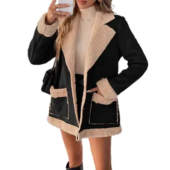 2025年冬季復古女式夾克外套,純色休閒寬鬆夾克,秋季女裝上衣 10 最佳銷售 女士冬季外套 - №7