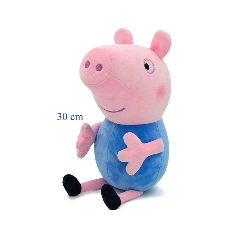 30 cm Peppa Pig George Dad Mom Kawaii Kinder Cartoon Gefüllte Puppe Kinderzimmer Dekoration Kinder Urlaub Geburtstag Geschenke Spielzeug