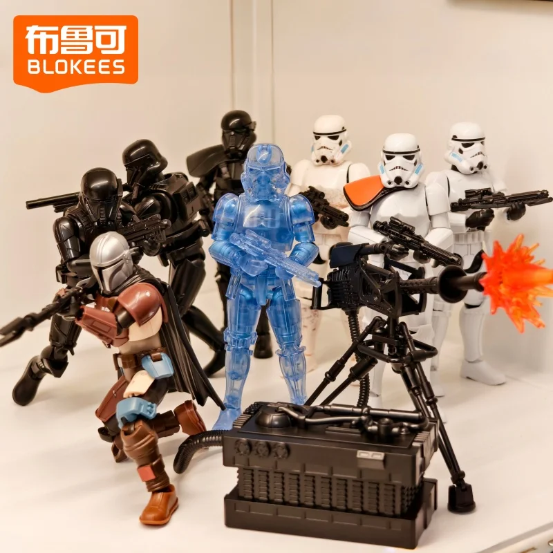 En stock Blokees Hero Serie 10 Star Wars Versión Galaxia Vol.3 Figura Mandaloriana Caja Sorpresa Modelo Coleccionable de Juguetes Regalo