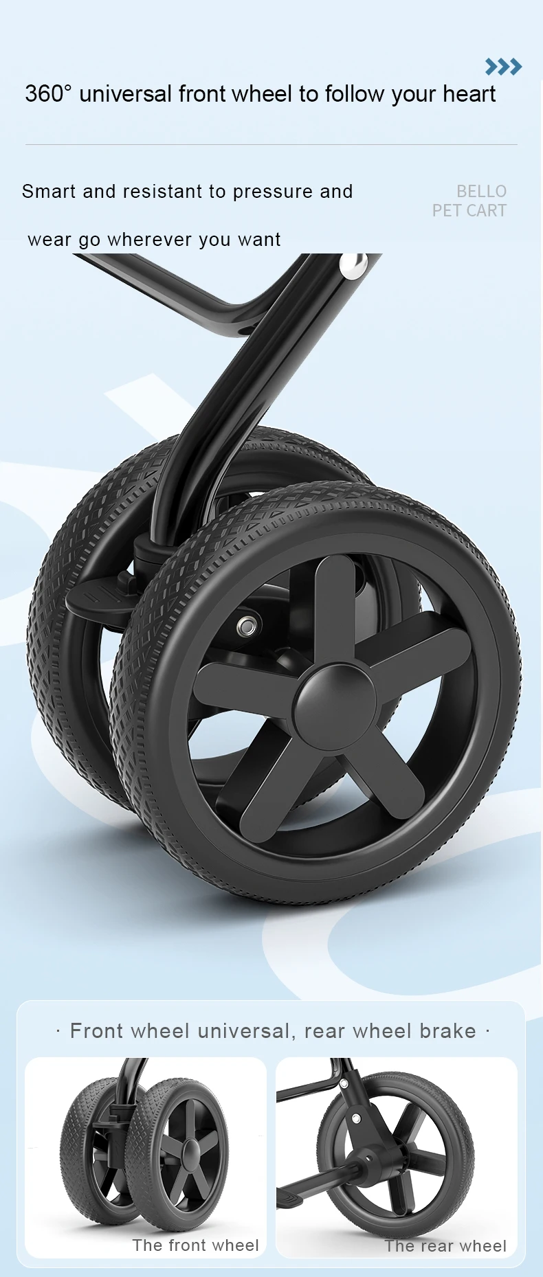 عربة الحيوانات الأليفة المحمولة قابلة للطي الكلب المشي عربة القط الحيوانات الأليفة سيارة الكلب المشي الكلب كيجي خارج #4