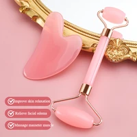 Set de Rodillo y Gua Sha de Resina para Reducir Papada