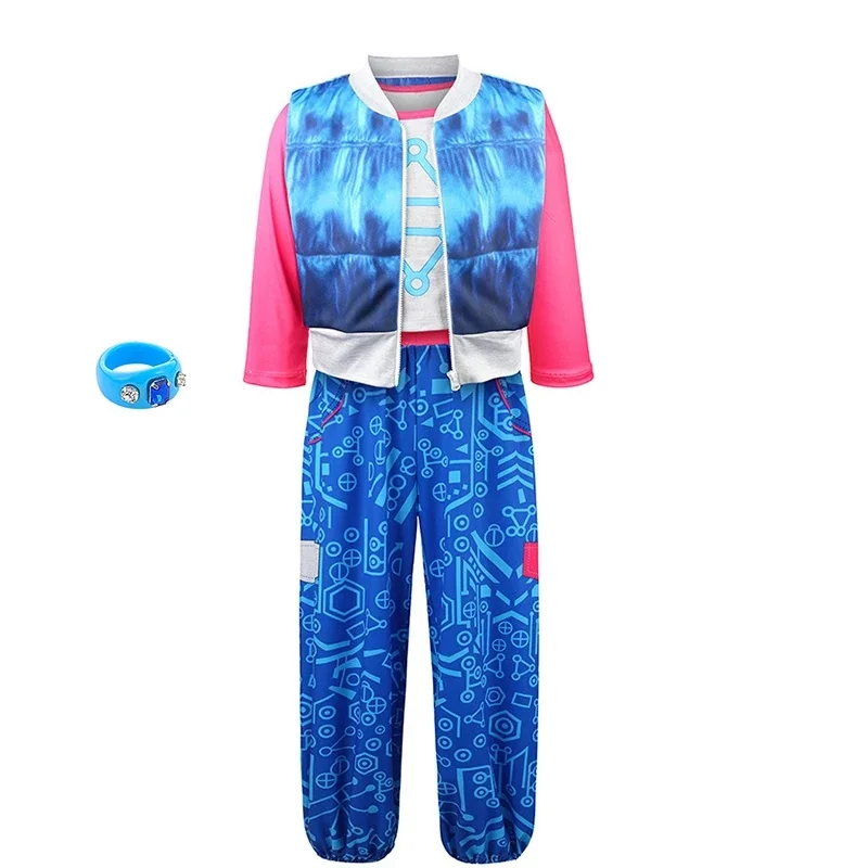 Disfraz de Cosplay de Addison de Zombies 4: Dawn of the Vampires para Niñas, Completo con Peluca, Disfraz de Carnaval, Halloween, Talla L