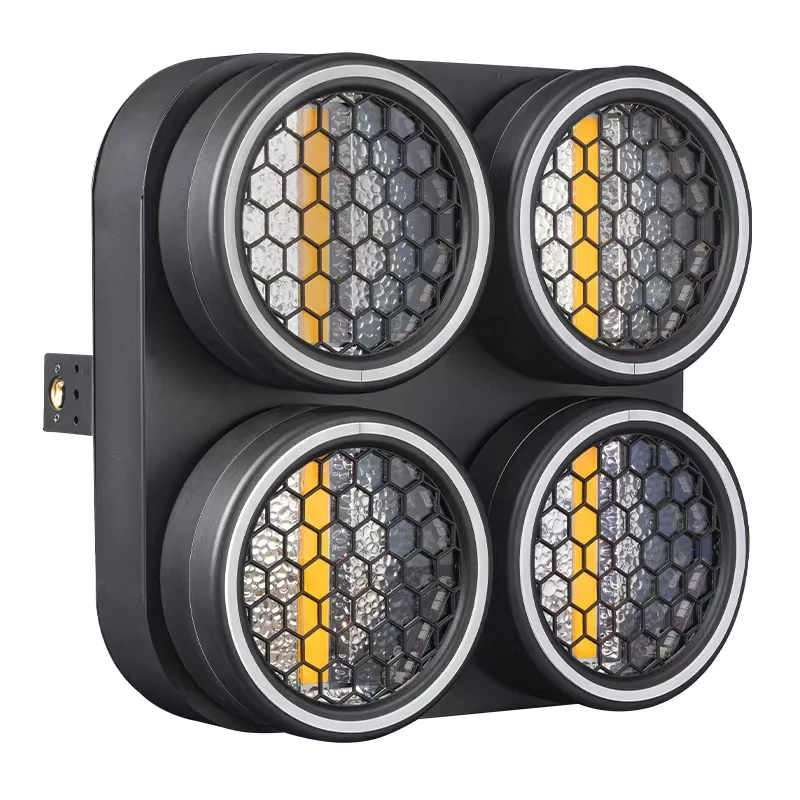 New dmx Four eyes retro light RGB RDM Stage Blinder Matrix Effect Retro lamp light