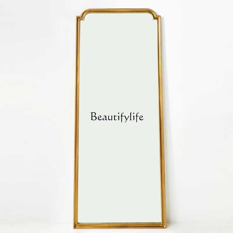 

Nordic full body floor mirror wall hanging light luxury wall hanging narrow mirror new Chinese style