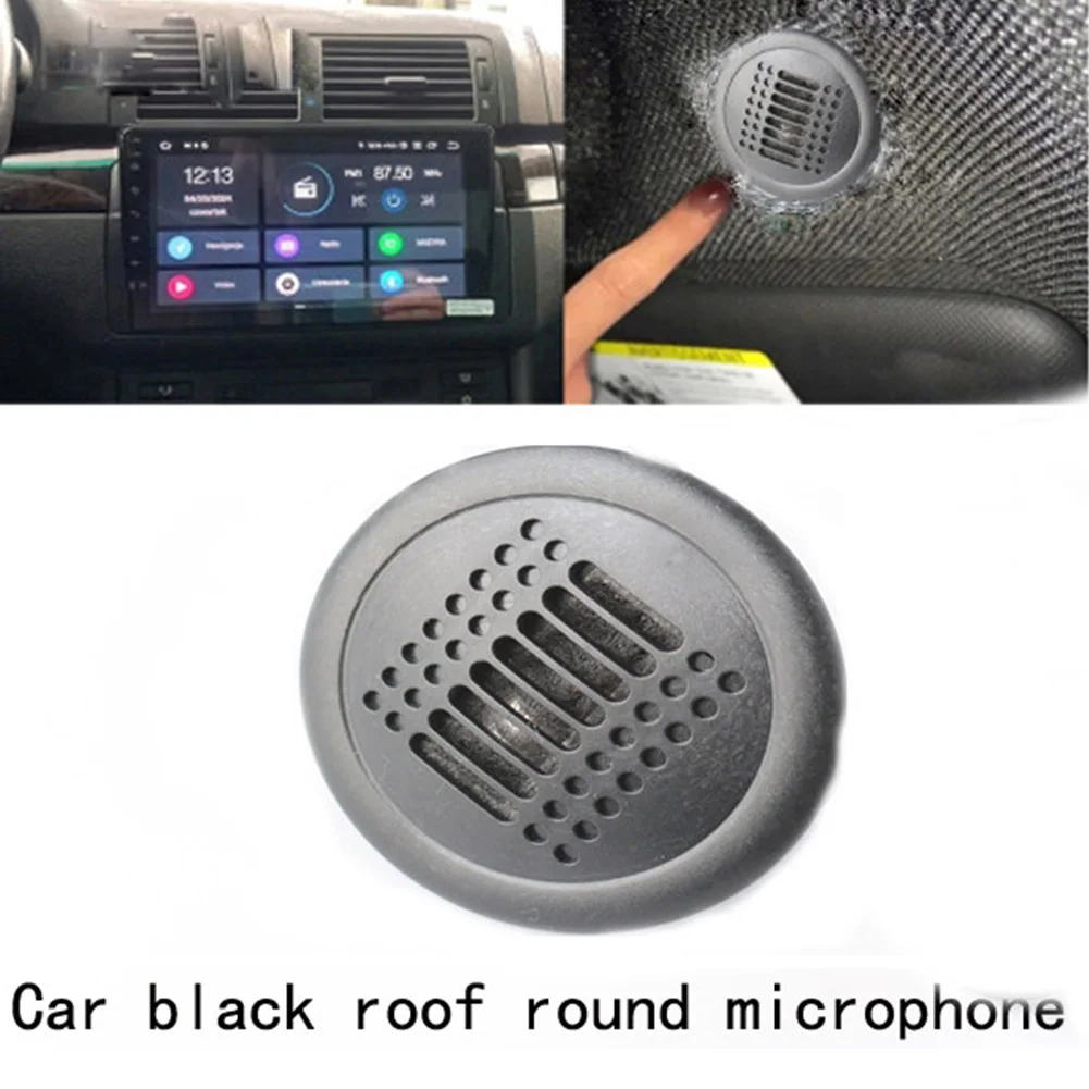 

Car Microphone Shell For BMW For Mercedes-Benz For Skoda For Multivan 7H5857155A Round Microphone Cover Black Car Electronics