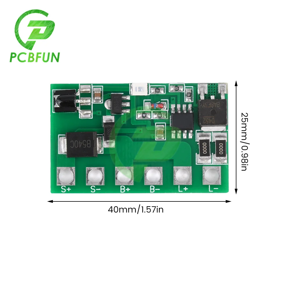 Solar Light Driver LED Control Board Long Life 6.4V 7.4V 11.1V 12V Solar Street Light Circuit Board with Remote Control For DIY