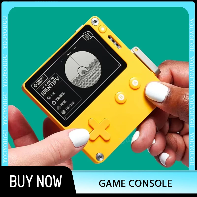 

2,7-дюймовая игровая консоль Panic Playdate, разрешение 400*240, экран, длительный срок службы батареи, портативные мини-ручные игровые консоли на заказ, подарок