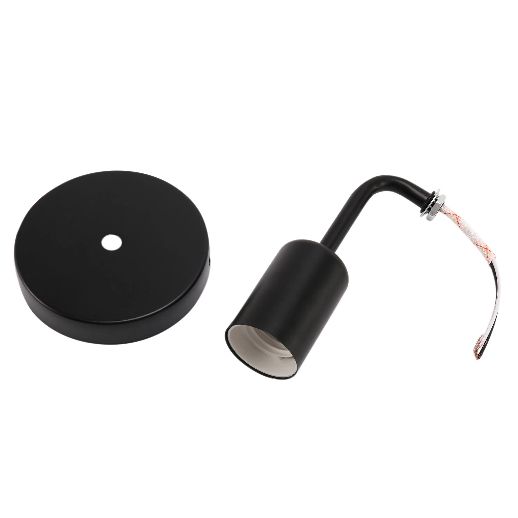 ブラックアイアンシンプルウォールランプ、アンティークロフト、アメリカ国、レストラン、バー、廊下、通路、サッカーウォールランプ