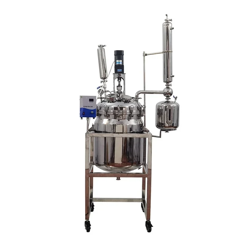 50L Stainless Steel Jacketed Lab Reactor High Temperature Resistant Chemical Reaction Vessel for Laboratory Industrial