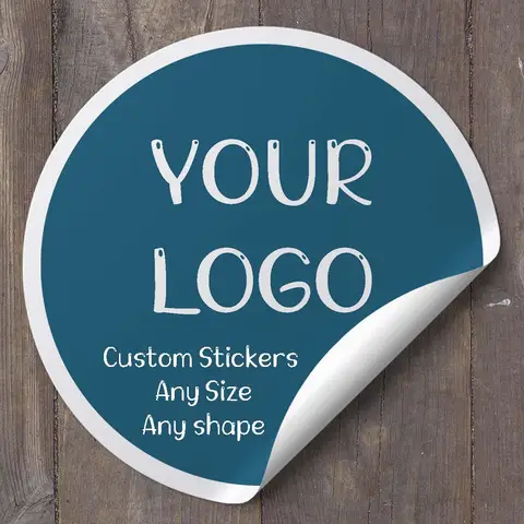 1000pcs Custom Stickers with Logo Personalized Thank You Stickers for Business Customize Your Own Sticker Packaging Labels