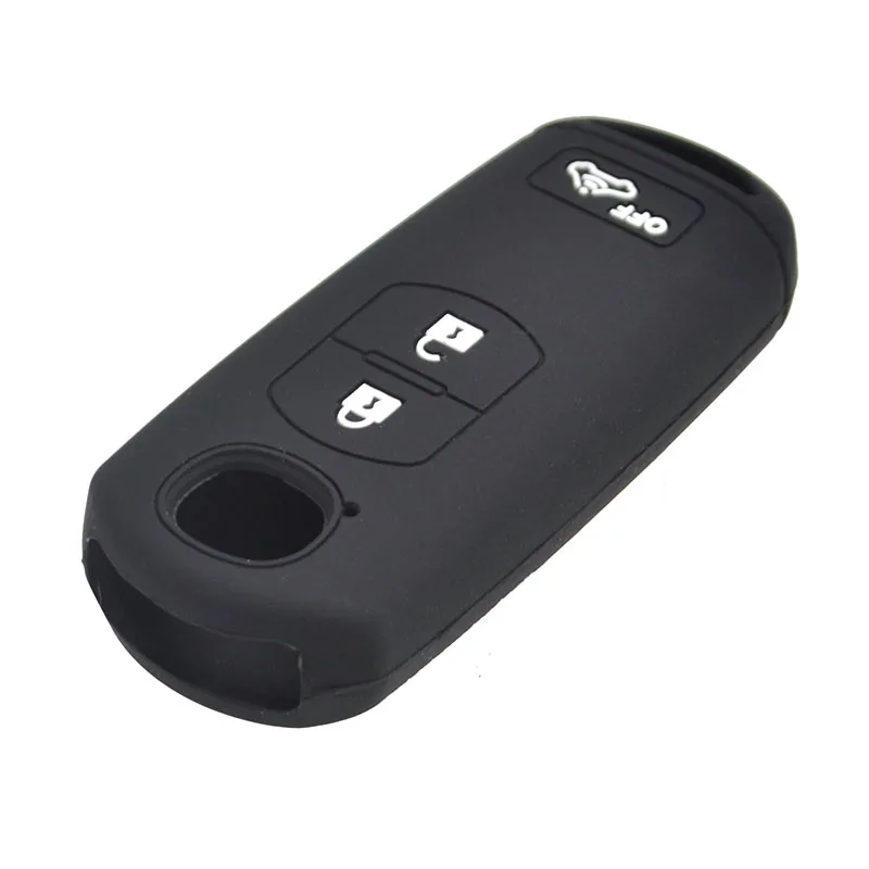 For Mazda 2 3 5 6 CX-3 CX5 CX-5 M2 M3 M5 M6 Silicone Remote Key Case Fob Shell Cover Skin Holder 3 Button