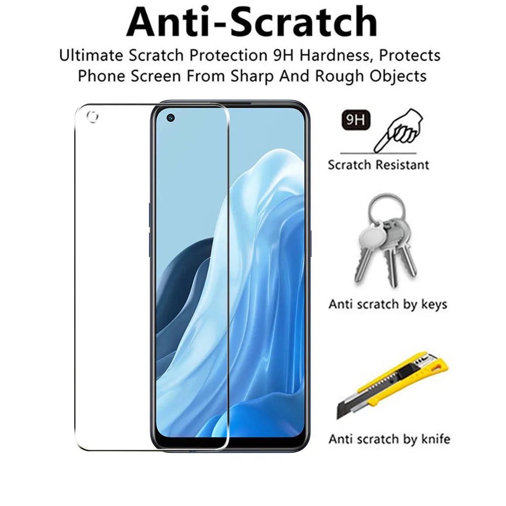 4IN1 Protective Glass for OPPO Find X5 X3 Lite Clear Screen Protector on Reno 8 5 Lite Tempered Glass on Reno 8 8T 7 6 Pro Plus