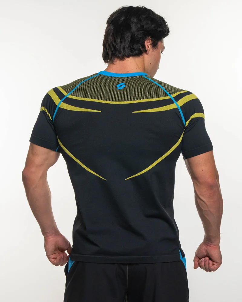 Herren Invincible Omni-Man Kompressions-Rashguard mit kurzen Ärmeln, schnelltrocknendes Fitness-Shirt für MMA, BJJ und Training, Superhelden-Cosplay-Sport-T-Shirt – Detail 13