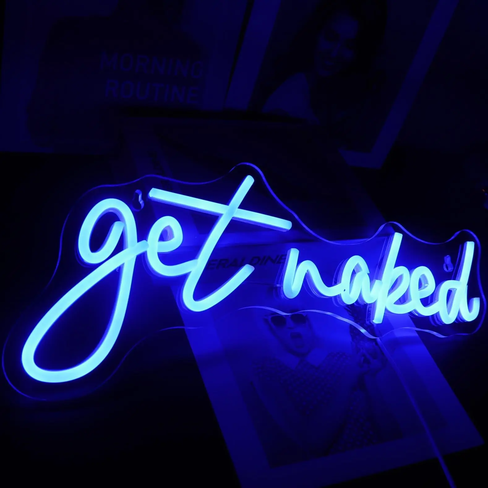 Get Naked Neon Sign USB Powered Neon Lights for Room Home Bar Art Wall Decor Party Window Living Room Decor Christmas Gift