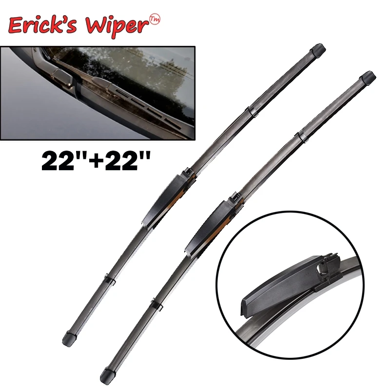 Erick\'s Wiper LHD Front Wiper Blades For Mercedes Benz CLK-Class W209 C209 CLK 200 240 270 280 320 350 500 550 55 63 AMG 22\