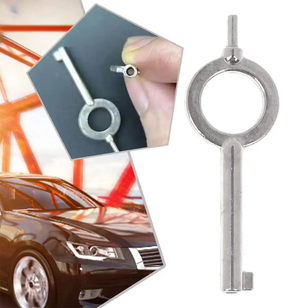 

1 PCS American Universal Flat Key Blanks Standard Configuration Law Enforcement Handcuffs Lock Key Steel Keyring ﻿