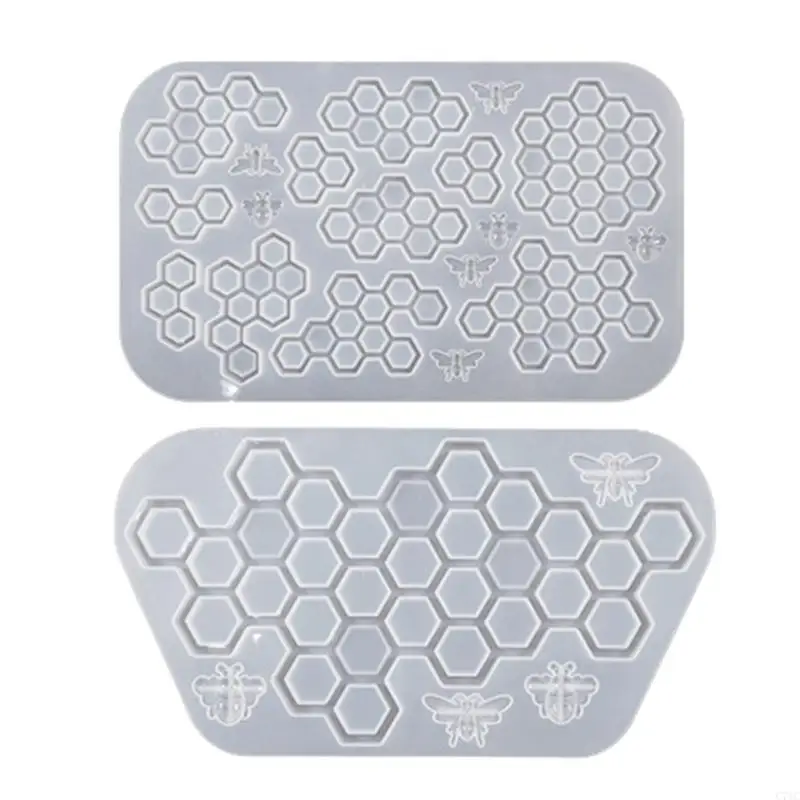 

Jewelry Casting Mold,Keychain Silicone Resin Molds Honeycomb Epoxy Resin Molds for DIY Door Wall Hanging,Home Decoration