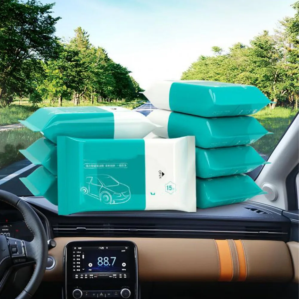 Car Glass Cleaner Wipes Wash Free Multifunctional Auto Mirrors Windshield Glass Cleaning Wipes