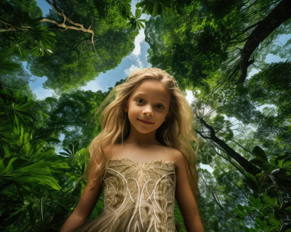 Mehofond Photography Background Jungle Forest Tree Dense Rainforest Children Birthday Party Portrait Decor Backdrop Photo Studio