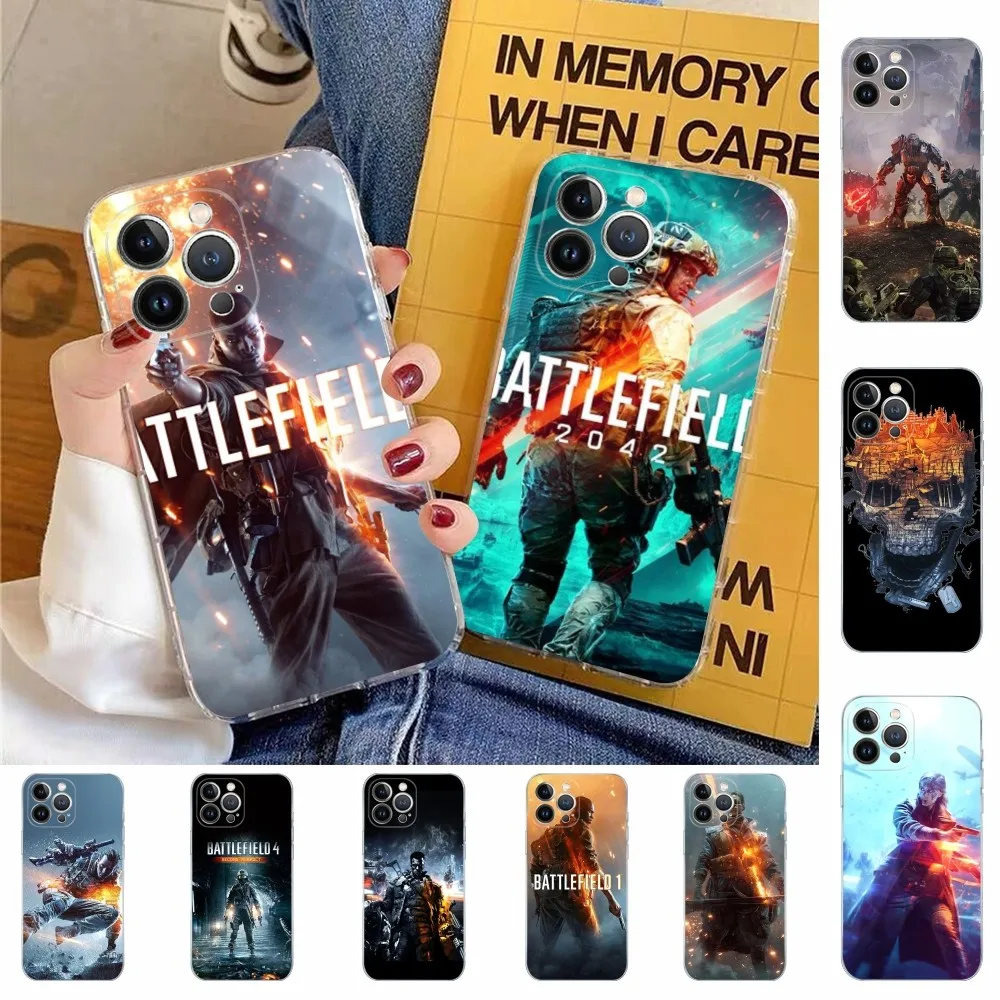 Battlefield Phone Case For iPhone XR X XS Max 14 13 Pro Max 11 12 Mini 6 7 8 plus SE 2020 Printing Cover