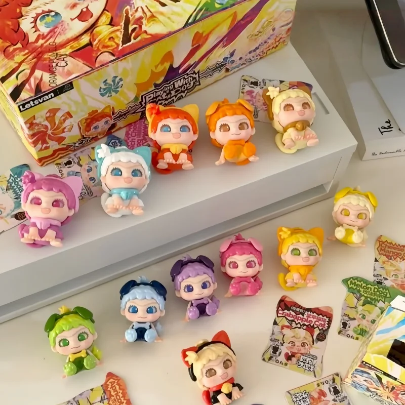 

Новинка 2023 года, хит продаж, фигурка бойской кошки и собаки Wakuku, милая слепая коробка, модные украшения для рабочего стола, игрушки, подарки на день рождения