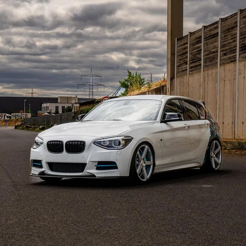 Becquet de lèvre de pare-chocs avant pour BMW série 1 F20 F21 M Sport 2011-2014 pré-lci becquet diffuseur de lèvre réglage de la couverture