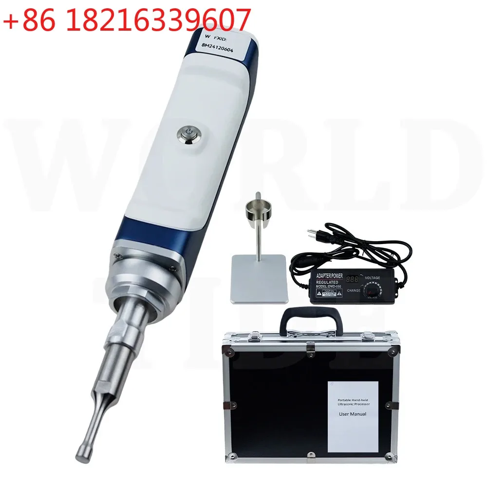 YAO Handheld Ultrasonic Homogenizer Emulsifier Processor Cell Disruptor Mixer with Bracket Carrying Case 85-240V,Mini Cell Disru