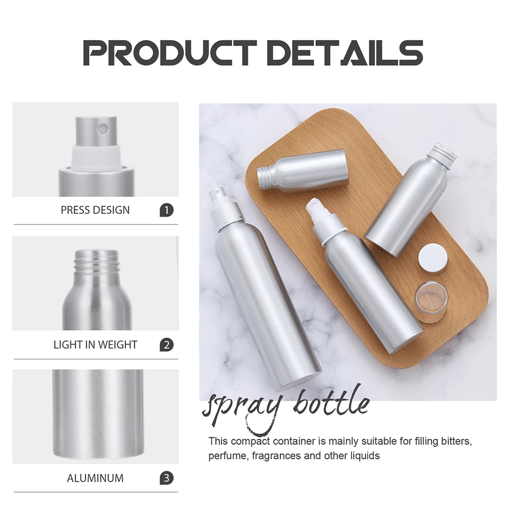 

2pcs Cocktail Spray Bottle 50Ml Food Grade Aluminum Pp Mini Mister For Bitters Perfume Bartending Accessories Travel Size