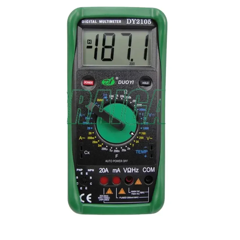 AliExpress – Digital Multimeter DY2105 with Mechanical Mechanism of Protection Measuring Temperature and Frequency