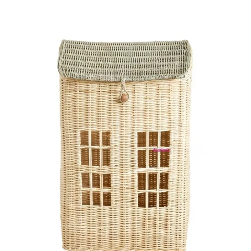Minority creative design rattan hut basket sundries storage basket