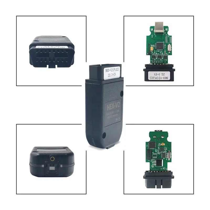 VCDS 26.3 V25.3 HEX V2 OBD2 Diagnostic Cable English-Language VAG Scanner Tool For VAG HEX V2 For VW Skoda Car-T61C