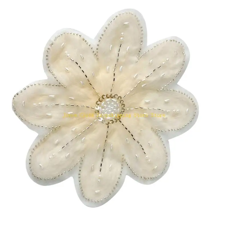 

Fashion Flower Brooch Delicate Elegant Handmade Flower Brooches Women Patches 10CD