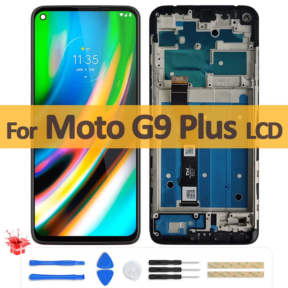 Pantalla LCD Original de 6,81 pulgadas para Motorola Moto G9 Plus XT2087-1, montaje de digitalizador con pantalla táctil para Moto G9 Plus, repuesto
