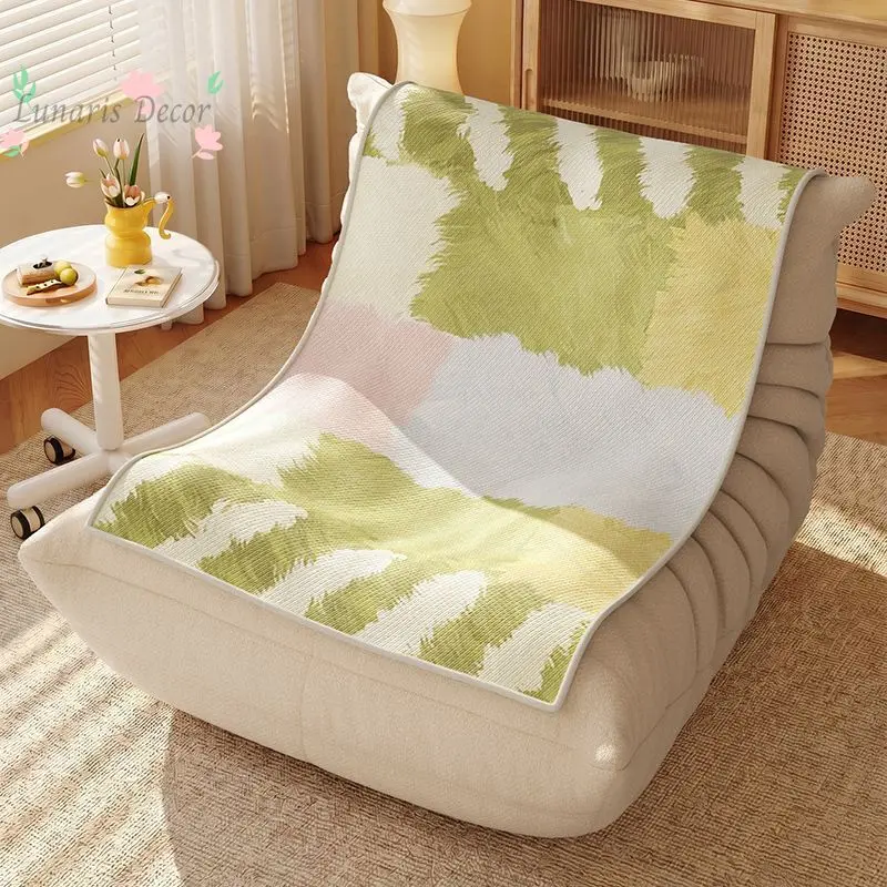 New single sofa cushion summer ice silk caterpillar pad non-slip seat cushion lazy sofa seat cushion sofa protective cover