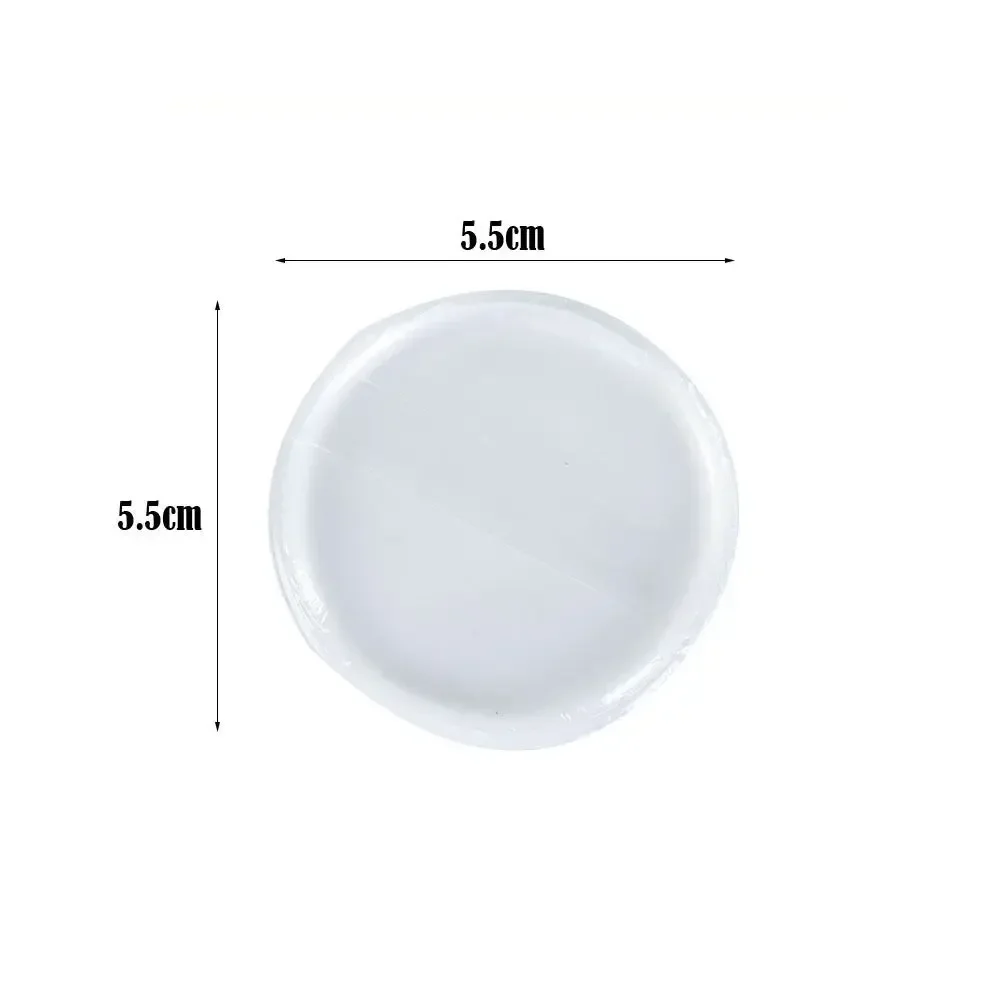 Draagbare siliconen poederdons transparant geen poeder eetpoeder cosmetische bladerdeeg Jelly Puff make-up tool