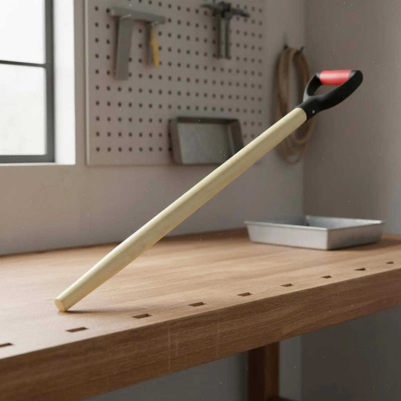 D-Shaped Grip Spade Handle Long-Lasting Wooden Shovel Shaft Replacement Garden Tool Handle splinterlessFree Sturdy Duty