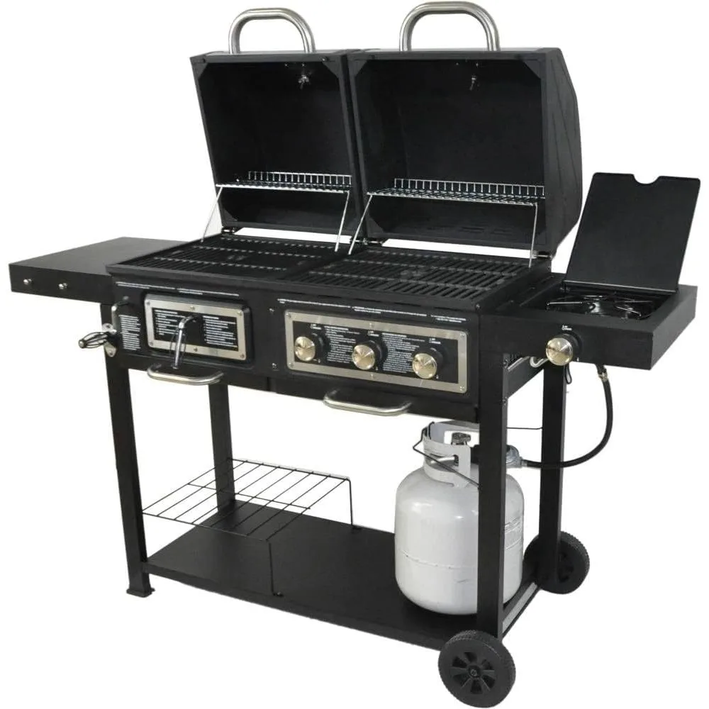 BBQ Grills, Dual Fuel Combination Charcoal/Gas Grill