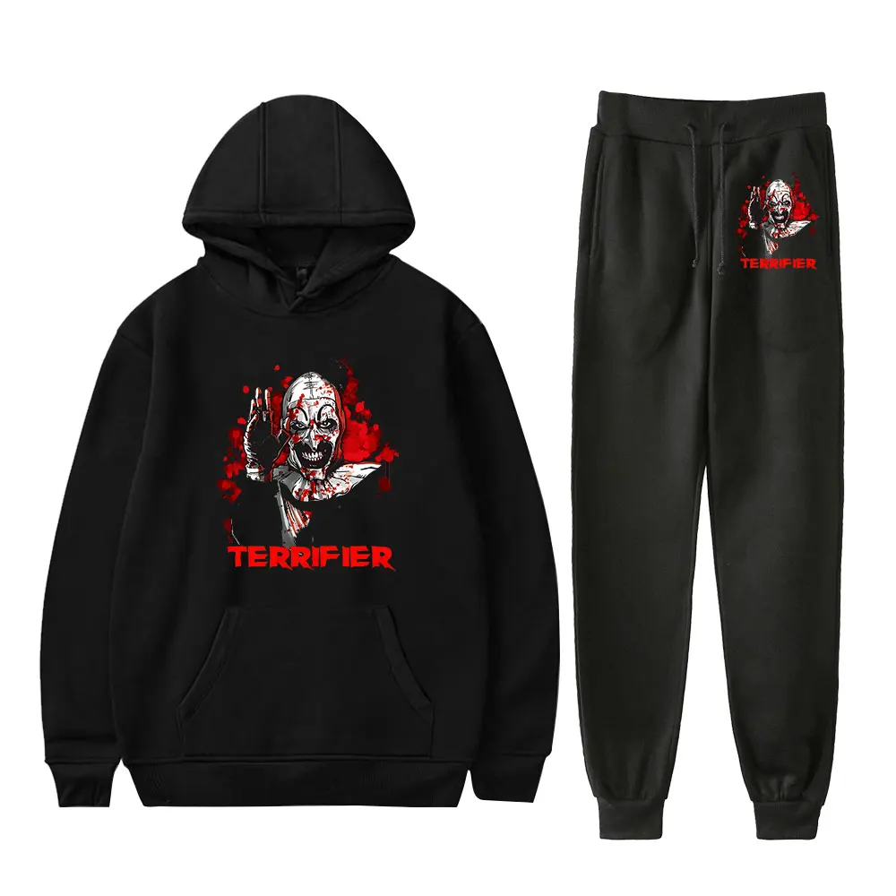 Terrifier Art the Clown Merch Hoodies Set Cosplay Women Men Fashion Casual Streetwear Sweatshirts Hoodie Outwear