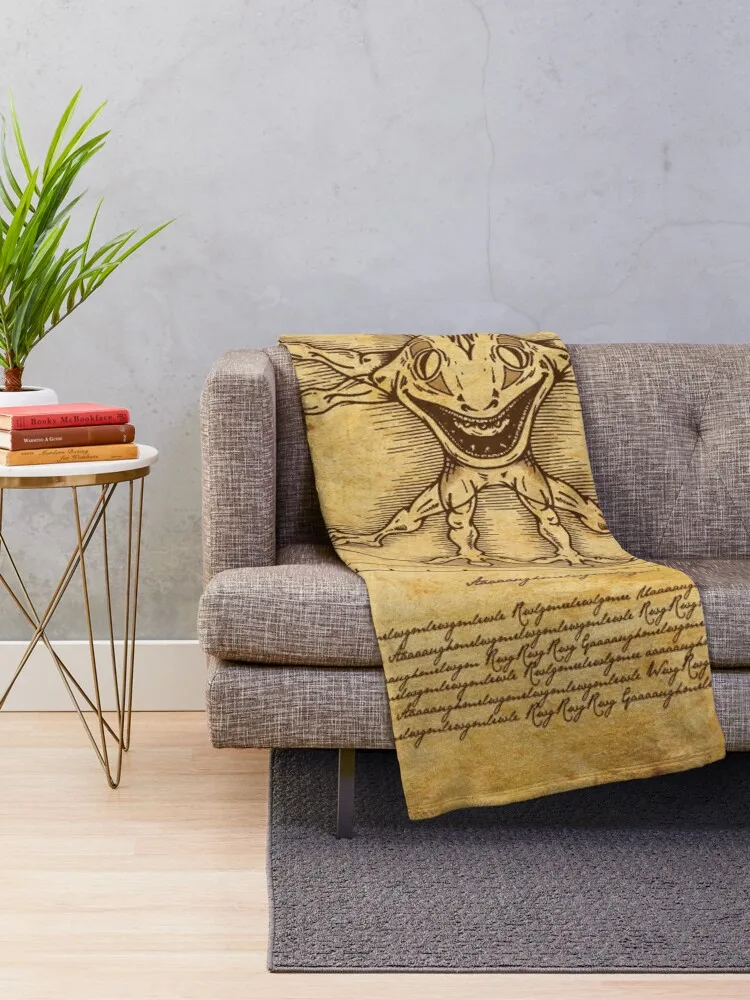 Vitruvian Murloc Throw Blanket