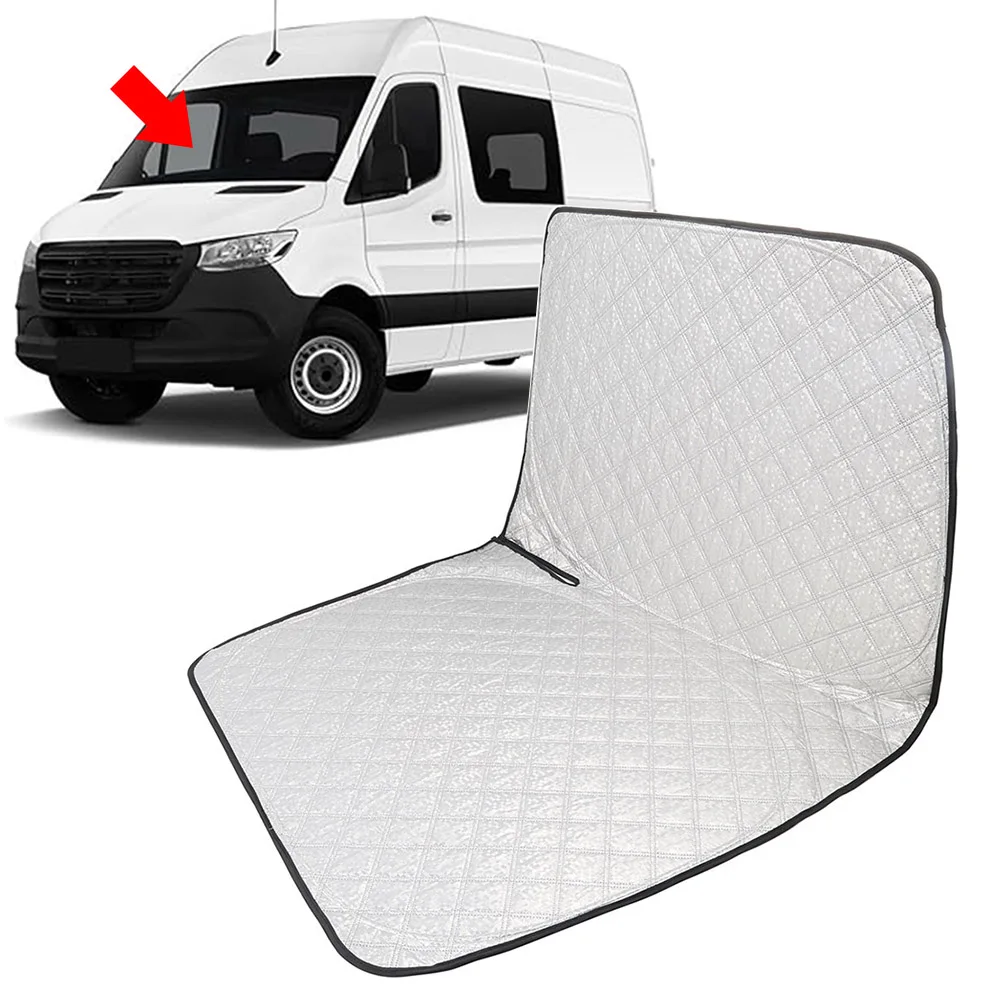 車用折りたたみ式フロントウィンドシールドサンシェードバイザー-メルセデスベンツスプリンター07-25用-耐摩耗性
