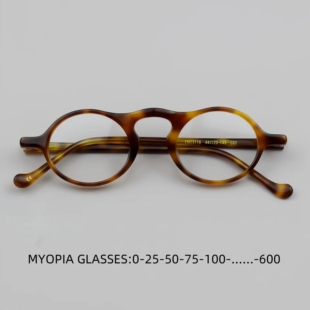 

Acetate Vintage Myopia Glasses Women Men Finished Presbyopia Eyeglasses Customized Prescription Glasses Frame
