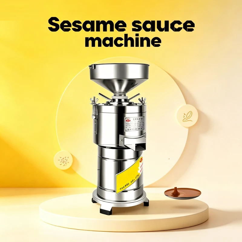 Household Sesame Sauce Grinder Peanut Butter Grinding Making Machine Commercial Rice Corn Soy Milk Grinder