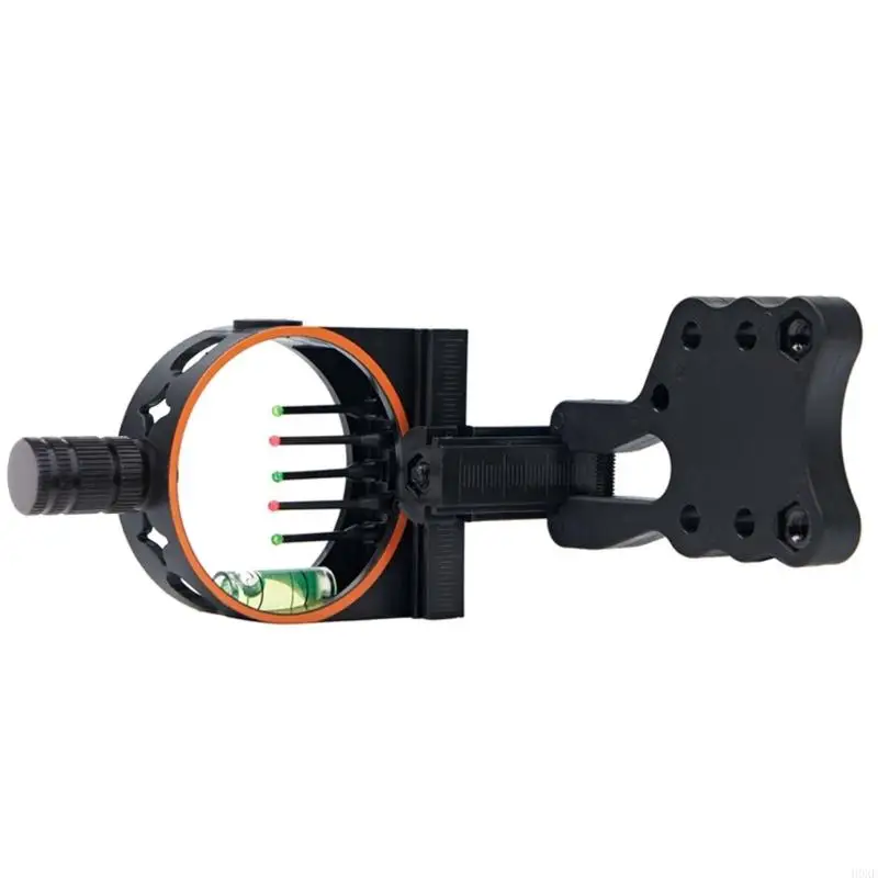 H0XE Compound Bows Sight ยิงธนู 5 PIN Bows Sight พลาสติกห้าเข็มเล็งขอบเขตสำหรับถ่ายภาพการล่าสัตว์กลางแจ้งใช้งานง่าย