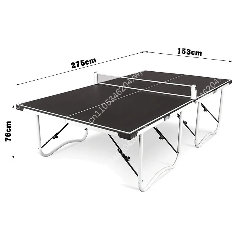 Home Foldable Standard Indoor Ping Pong Table, 4-Piece Portable Design Easy Assembly for Recreational Family Sports Game