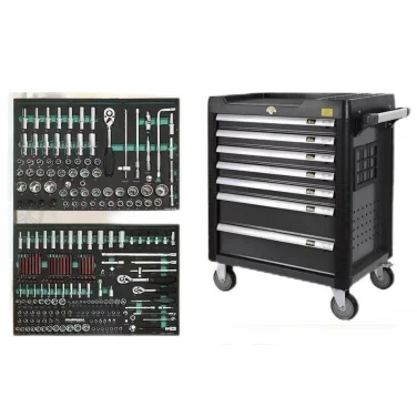 Folding 7 Layer 368 Pcs Tools Vehicle Maintenance Hardware Tool Kit Combination Tools Cabinet